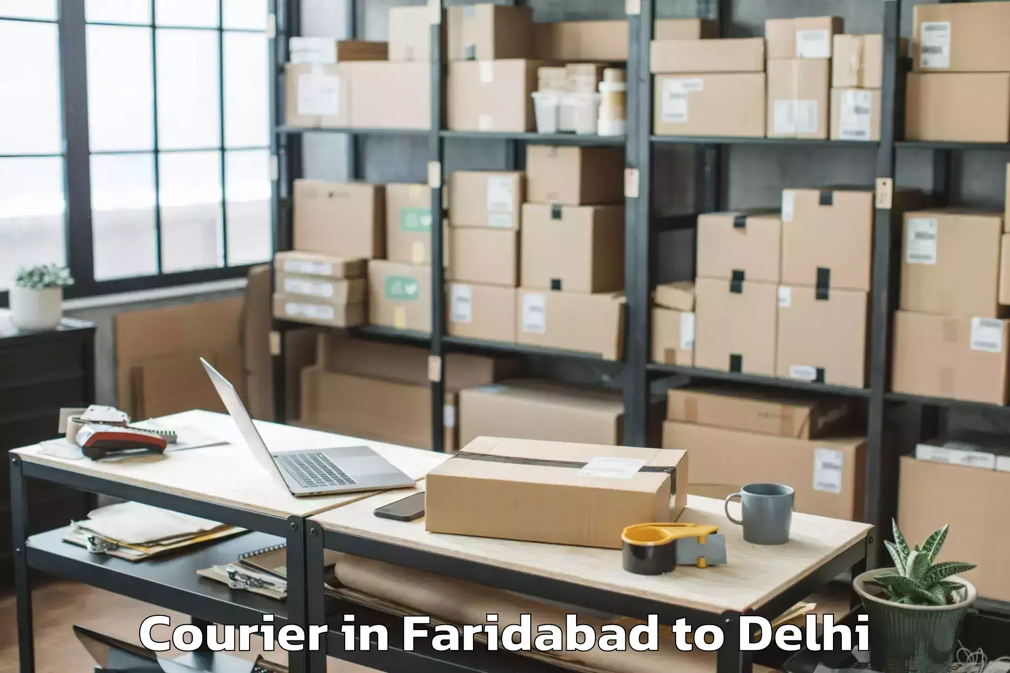 Book Faridabad to Dlf Avenue Mall Courier Online